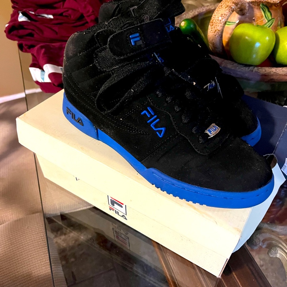 Fila black and royal Mens shoes
